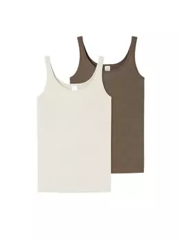 Майка Schiesser / Modal Essentials, цвет khaki/creme