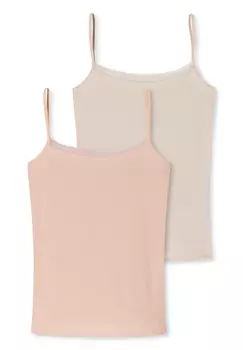 Майка Schiesser Spaghetti Top Cotton Lace, оранжевый