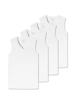 Майка Schiesser T Shirt 4er Pack, белый