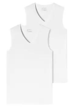 Майка Schiesser/Tanktop 95/5 Organic Cotton, белый