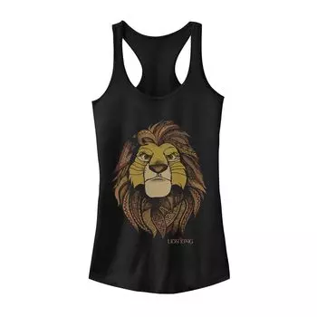 Майка Simba для юниоров с геометрическим рисунком «Король Лев» для взрослых Licensed Character, черный