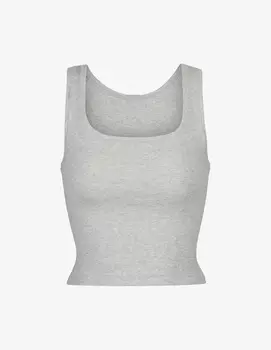 Майка SKIMS, цвет Light Heather Grey