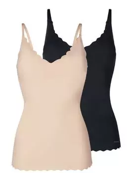 Майка Skiny, цвет beige/black