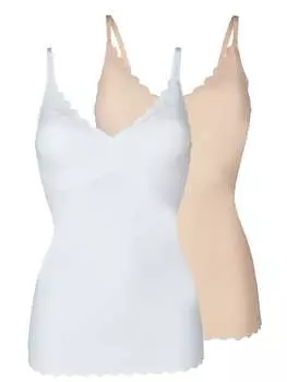 Майка Skiny, цвет white/beige