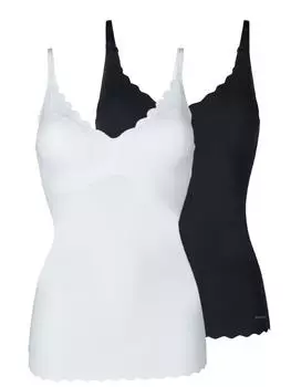 Майка Skiny, цвет white/black