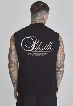Майка SLEEVELESS SIKSILK, черный