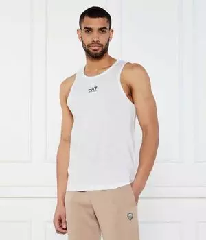Майка Slim fit Ea7, белый