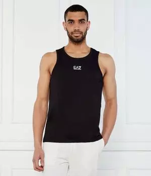 Майка Slim fit Ea7, черный
