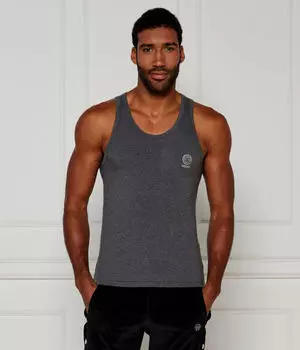 Майка Slim Fit Versace, серый