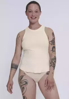 Майка sloggi "GO Ribbed Tank Top", бежевый