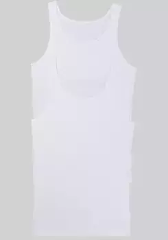 Майка sloggi "мужская 24/7 SH 02 Vest 2P" (2 шт. в упаковке), рубашка подмышками, майка, белый