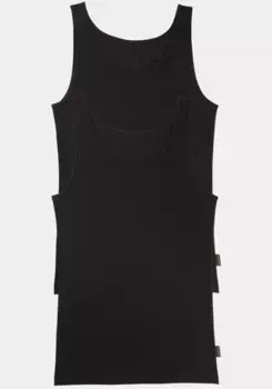 Майка sloggi "мужская 24/7 SH 02 Vest 2P" (2 шт. в упаковке), рубашка подмышками, майка, черный