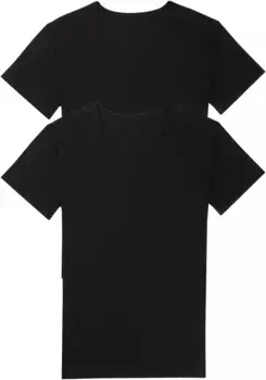 Майка sloggi "мужская 24/7 SH 03 O-Neck 2P" (2 шт. в упаковке), легкая и удобная, черный