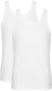 Майка sloggi "мужская GO ABC 2.0 Tank Top 2P" (2 шт. в упаковке), легкая и удобная, белый