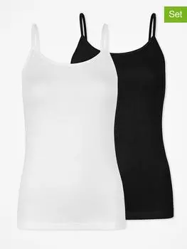 Майка SNOCKS, черный/белый