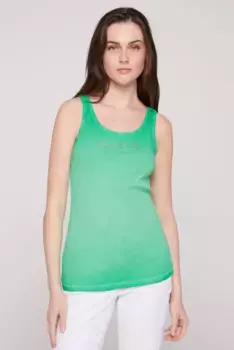 Майка SOCCX, хлопок, зеленый