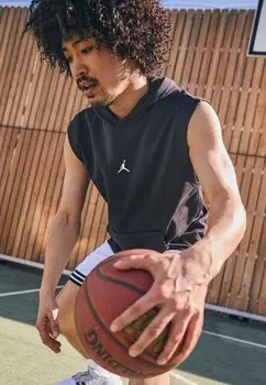 Майка SPORT CROSSOVER SLEEVELESS HOODIE Jordan, черный