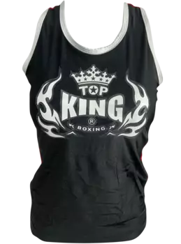 Майка спортивная Top King Bra, черный / красный