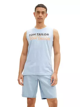 Майка стандартной посадки Tom Tailor, синий