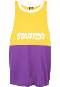 Майка Starter "Мужская майка Starter с разрезом в сетку" (1 шт.), цвет Californiayellow/Realviolet