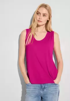 Майка STREET ONE с V-образным вырезом, цвет Magnolia Pink