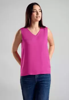 Майка STREET ONE с V-образным вырезом, цвет Magnolia Pink