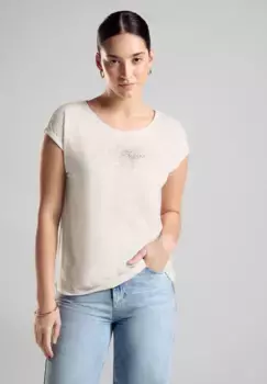 Майка STREET ONE с выгоревшим эффектом, бежевый