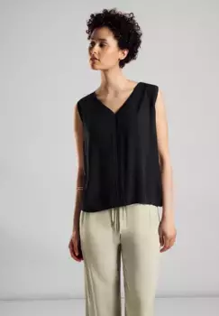 Майка STREET ONE, со структурой, черный