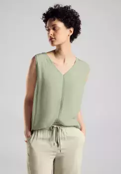 Майка STREET ONE, со структурой, зеленый