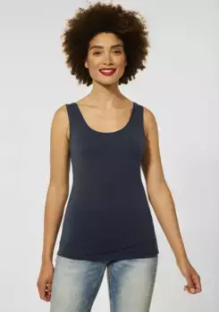 Майка STREET ONE "Style Anni", эластичная, синий