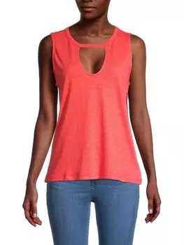 Майка sunny с вырезом из меланжевой ткани Sanctuary Sunrise