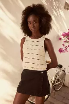 Майка Superbloom связанная крючком Levi'S, белый