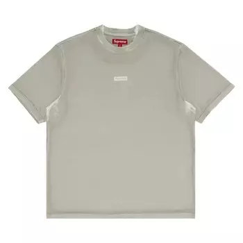 Майка Supreme Overprint Small Box Short-Sleeve Top, серый