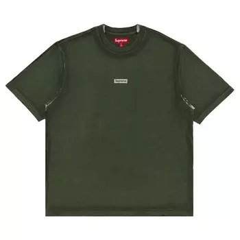 Майка Supreme Overprint Small Box Short-Sleeve Top, зеленый
