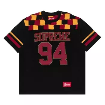 Майка Supreme Patchwork Yoke Football Top, черный