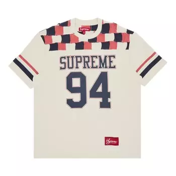 Майка Supreme Patchwork Yoke Football Top, цвет Stone