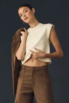 Майка-свитер Maeve Muscle, белый