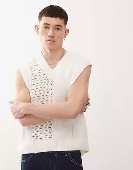 Майка-свитер Obey Garret в кремовом цвете