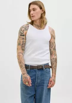 Майка TANK EINFARBIG RUNDHALSAUSSCHNITT Jack & Jones, кремовый