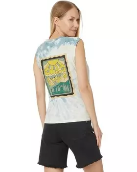 Майка Toad&Co Boundless Jersey Tank, цвет Pale Slate Tie Dye