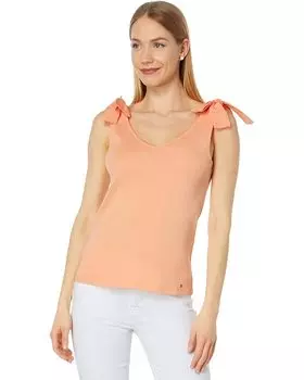 Майка Tommy Hilfiger Tie Rib Tank, цвет Coral Reef