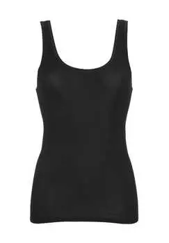 Майка тонкая резинка широкие бретели Calida, черный