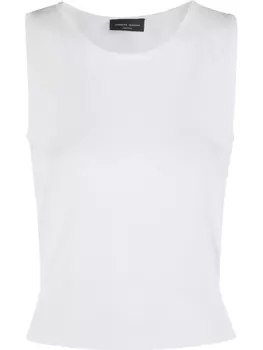 Майка тонкой вязки Roberto Collina, белый