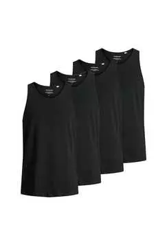 Майка/Топ 4 шт. в упаковке jacbasic Jack & Jones, черный