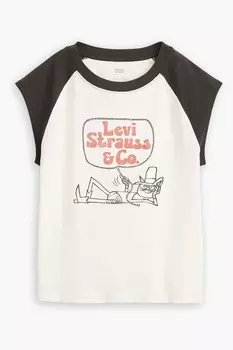 Майка топ Anywear из 100% хлопка с графическим принтом Levi'S, черный