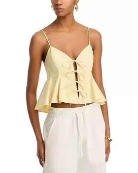 Майка-топ Emmet Poplin Sea, желтый