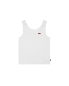 Майка-топ Levi's Meet and Greet для девочек в рубчик, белый