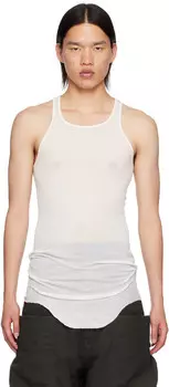 Майка-топ Off-White Porterville Basic Rib Rick Owens, Milk