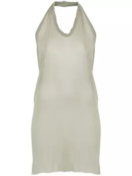 Майка-топ Rick Owens Halter, зеленый