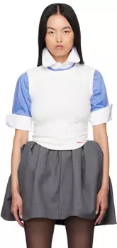 Майка-топ «Роза» SHUSHU/TONG, белый